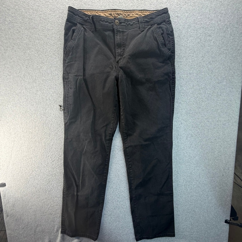 Legendary Outfitters Mens Black Utility Cargo Pants 34x34 Cotton Stretch Rugged